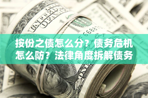 北京按份之债怎么分？债务危机怎么防？法律角度拆解债务分配与风险自保指南