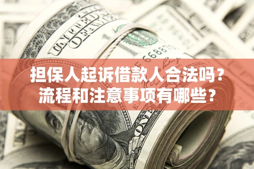 北京担保人起诉借款人合法吗？流程和注意事项有哪些？