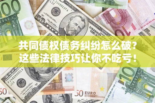 北京共同债权债务纠纷怎么破？这些法律技巧让你不吃亏！
