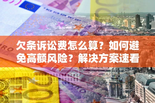 北京欠条诉讼费怎么算？如何避免高额风险？解决方案速看！
